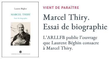 Image reprsentant la couverture d'un livre de Laurent Bghin sur Marcel Thiry.