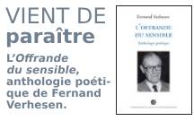 Fernand Verhesen : L'Offrande du sensible